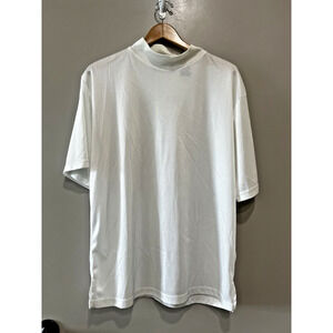 MONDO UOMO Italia Men’s XXL Shirt white Sports Athleisure Pickleball mock neck